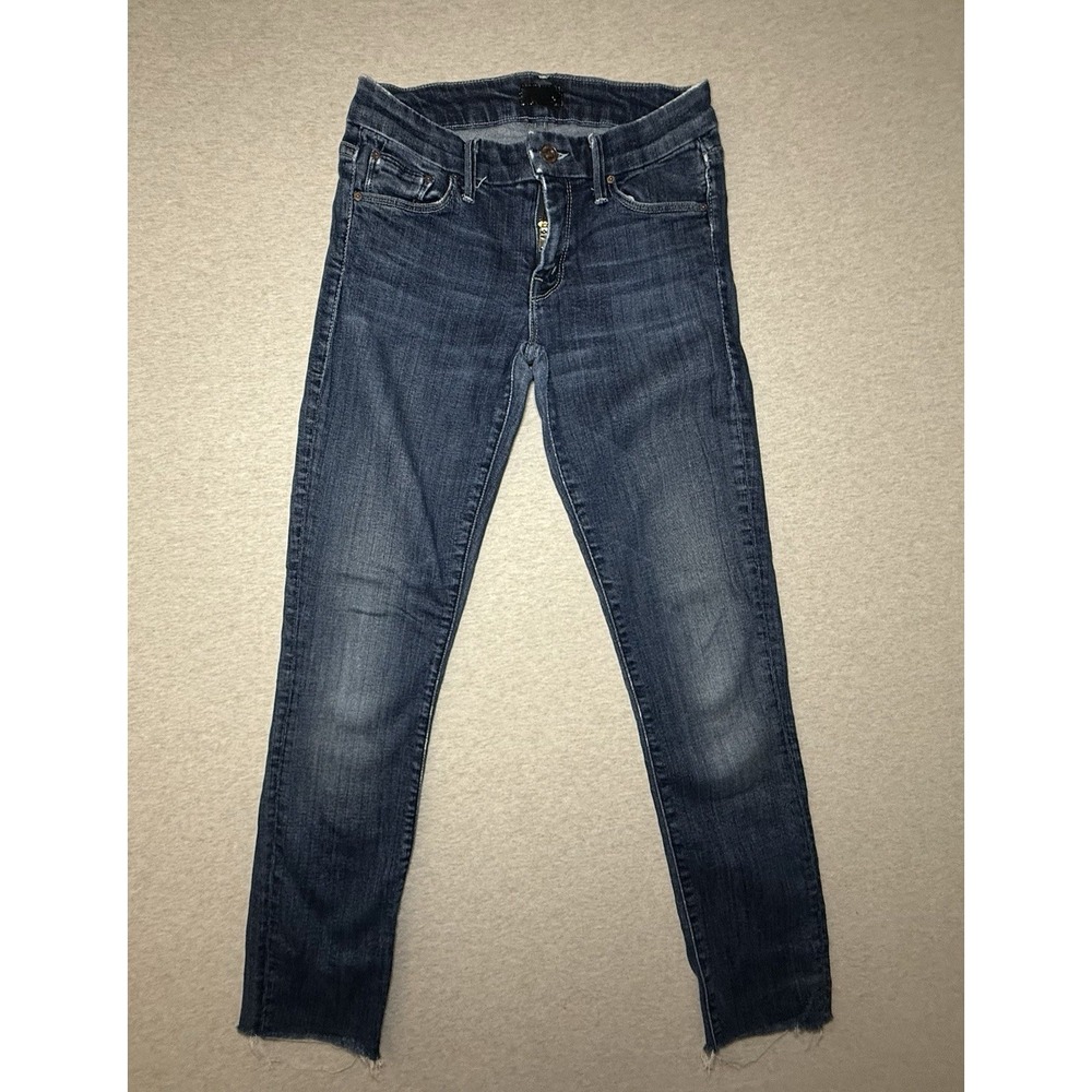 MOTHER Woman's Dark Wash Skinny Stretch Fit Jeans Size 25
